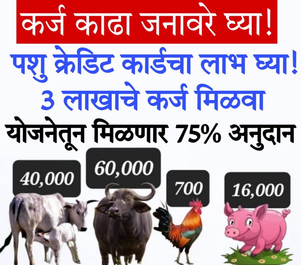 pashupalan loan yojana​ 2025 पशु किसान क्रेडिट योजना कर्ज काढा जनावरे घ्या